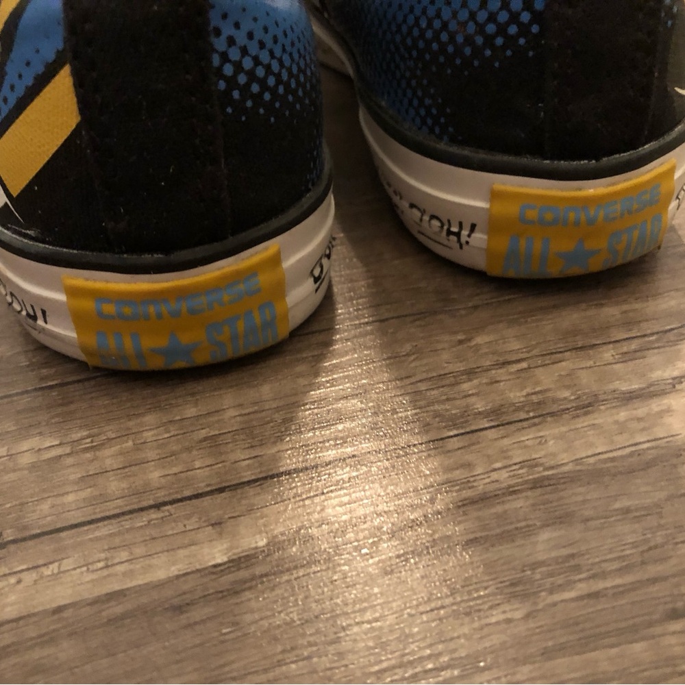 Simpsons Converse Blue High-Tops with Graphic Design - Picture 6 of 10